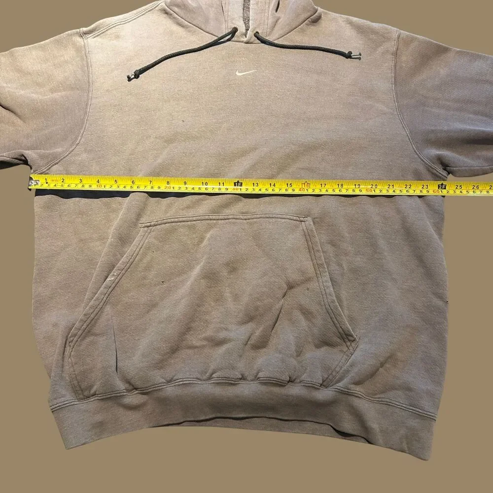 Vintage 90s Faded Nike Center Swoosh Hoodie Size Large / XL